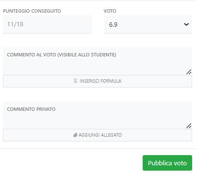 Commento voto