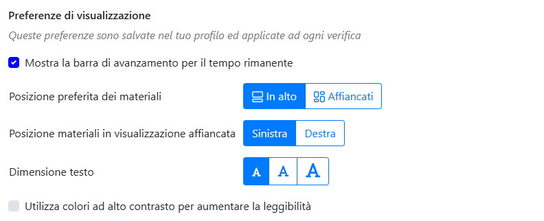 impostazioni accessibilità